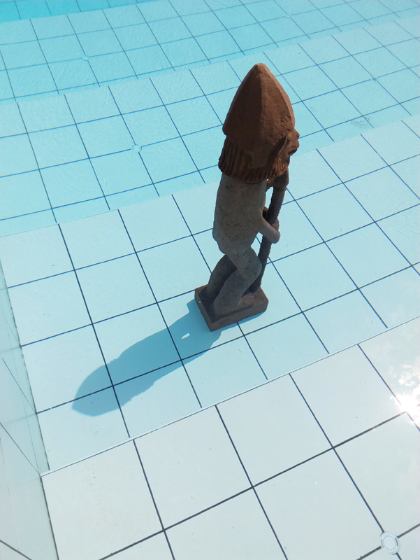 Fresh meat in the shark pool. Installation views
