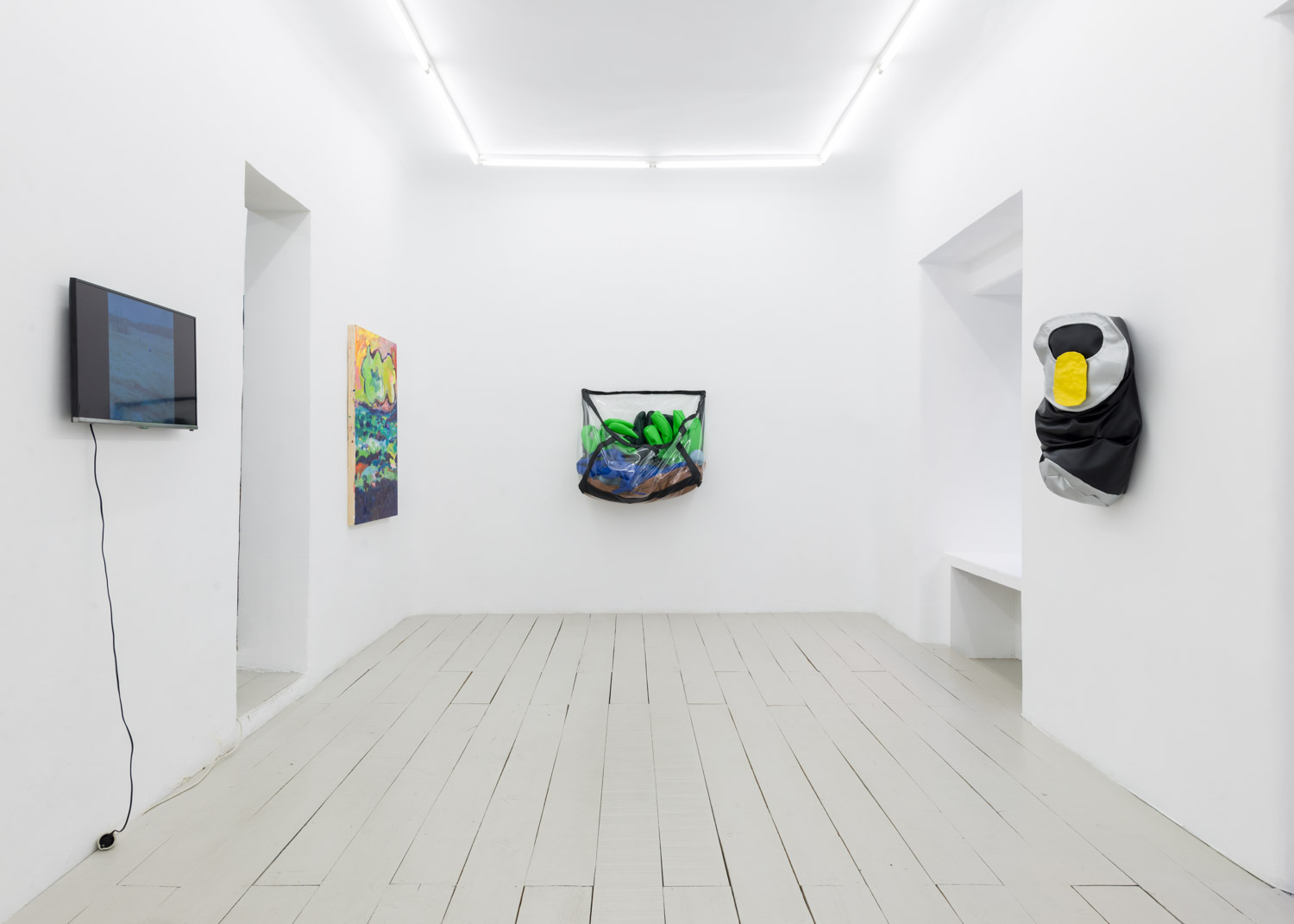 Installation view Flat Earthers / Freeman + Hood + Robertson + Rubenstein 