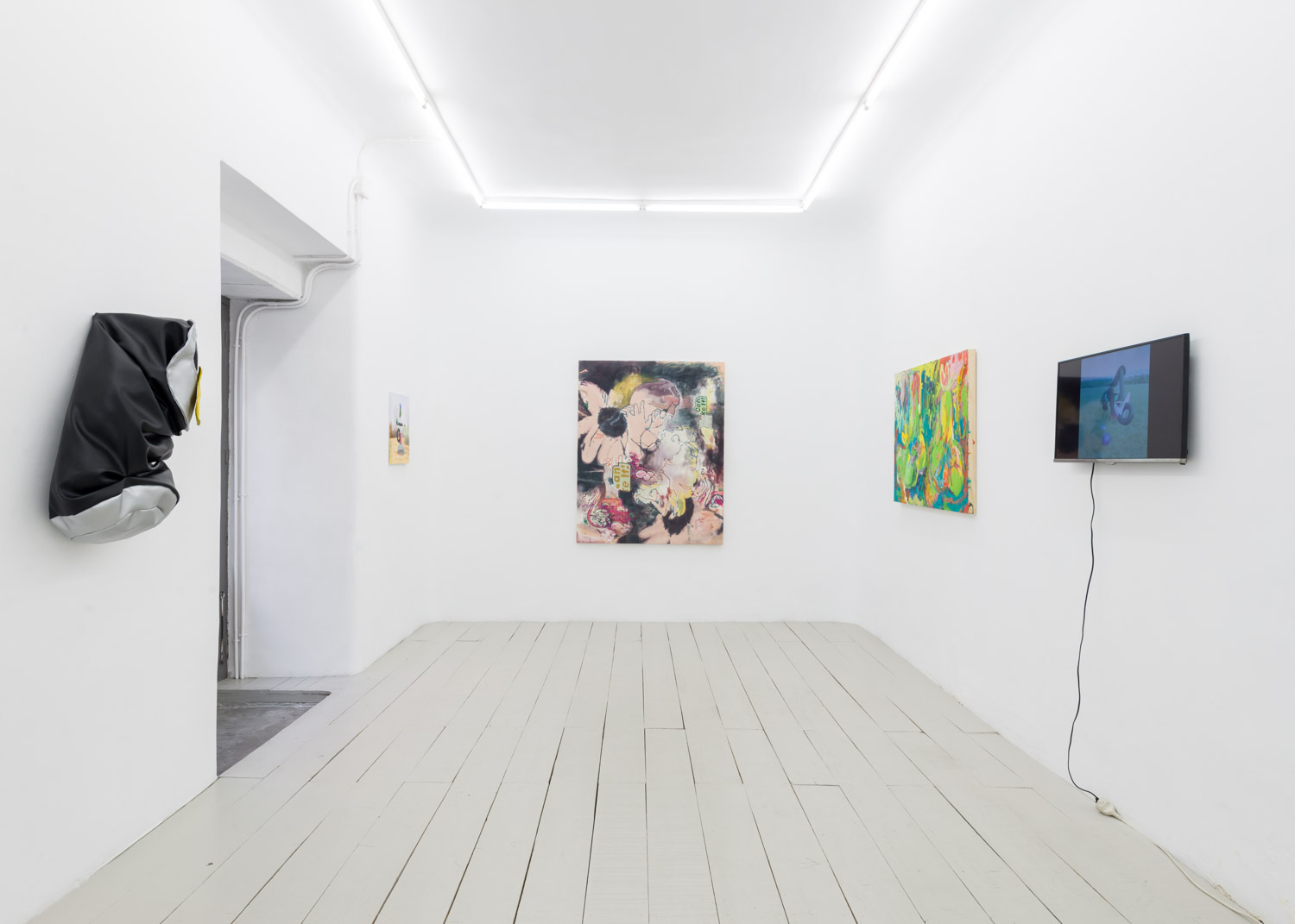 Installation view Flat Earthers / Freeman + Hood + Robertson + Rubenstein